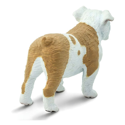 Detalle de la figura de caucho Bulldog