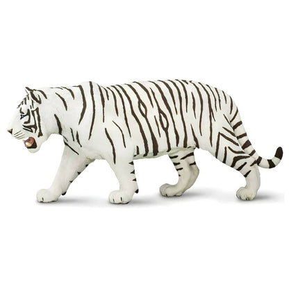 Figura de goma Tigre Siberiano Blanco con vista adicional