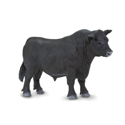 Figura de goma Toro Angus con vista adicional
