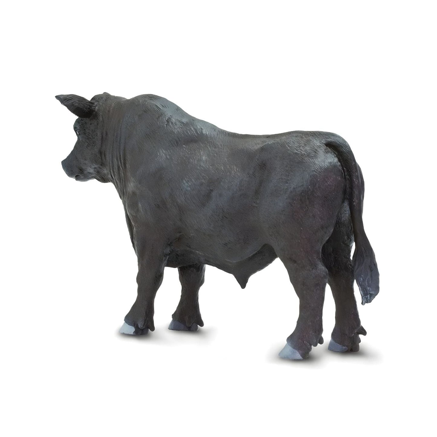 Detalhe da figura de borracha Touro Angus