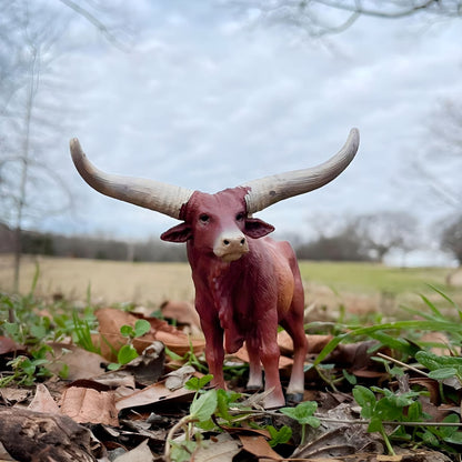 Figura de goma Toro Ankole Watusi en otra perspectiva