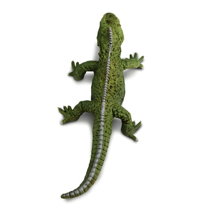 Figura de goma Tuatara en perspectiva frontal