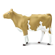 Figura de borracha Vaca Guernsey em detalhe