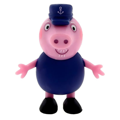 Figura de goma Abuelo Comansi con gorra azul de marinero y ropa azul