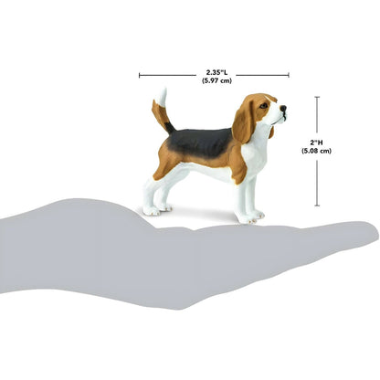 Figura de goma Beagle con imagen complementaria