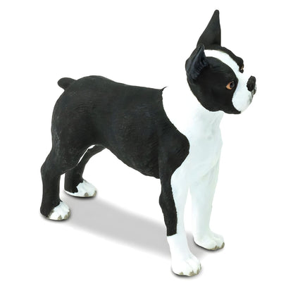 Figura de caucho Boston Terrier con vista adicional