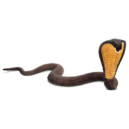 Figura de goma Cobra Naja en perspectiva frontal
