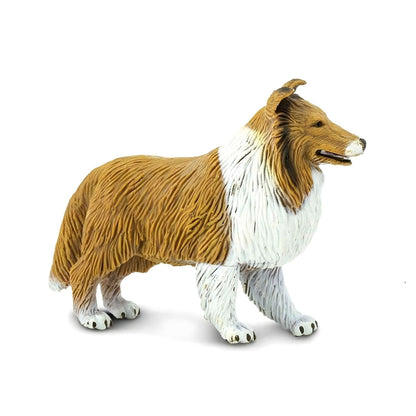 Figura de goma Collie en otra perspectiva