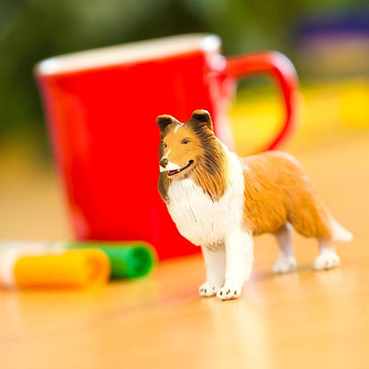 Figura de goma Collie vista adicional