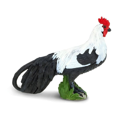 Figura de goma de gallo para juegos de granja y animales domésticos