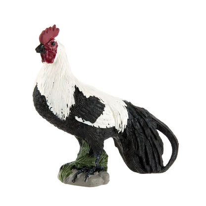 Figura de goma de gallo para juegos de granja y animales domésticos