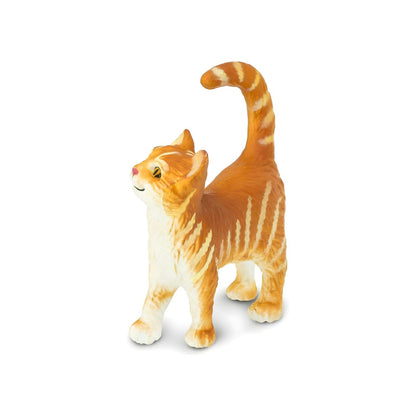 Gato Atigrado de juguete en figura de goma