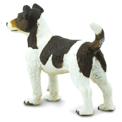Detalle de la figura de goma Jack Russell Terrier