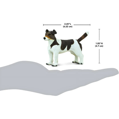 Figura de goma Jack Russell Terrier con imagen complementaria