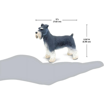 Figura de goma Schnauzer con imagen complementaria