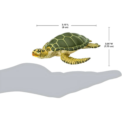 Figura de goma Tortuga Verde en detalle