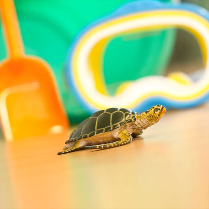 Figura de goma Tortuga Verde en vista trasera
