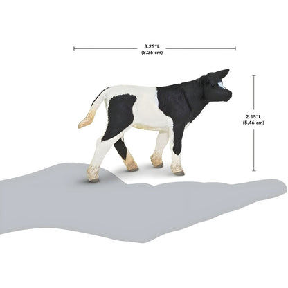 Figura de goma Ternero Holstein manchado vista adicional