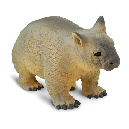 Figura de goma Wombat en detalle