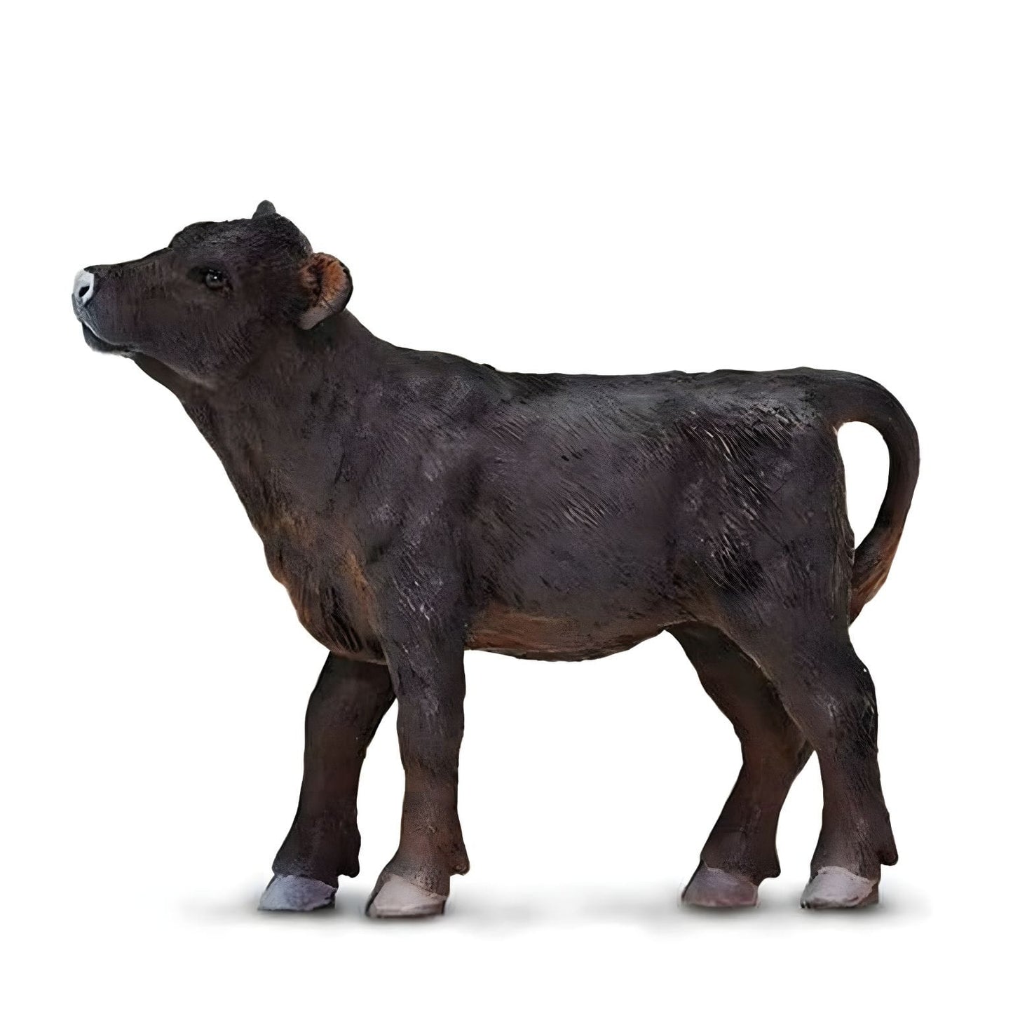 Figura de borracha Bezerro Angus em vista lateral