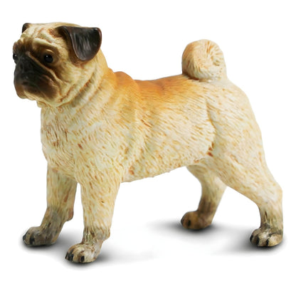 Figura de goma Pug en primer plano