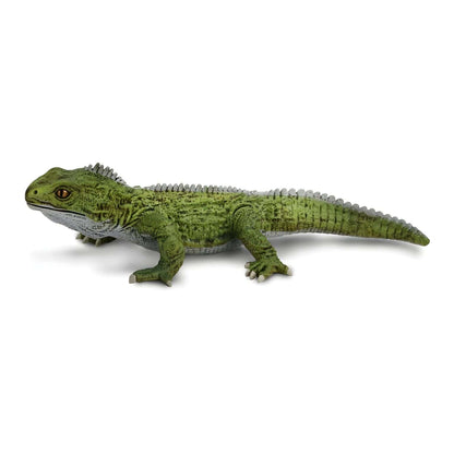 Figura de goma Tuatara en vista lateral