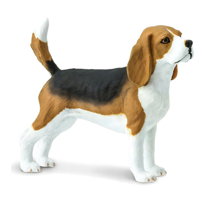 Figura de goma Beagle en primer plano