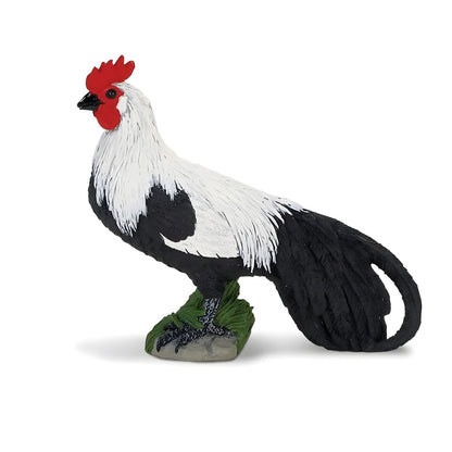 Figura de goma de gallo para juegos de granja y animales domésticos