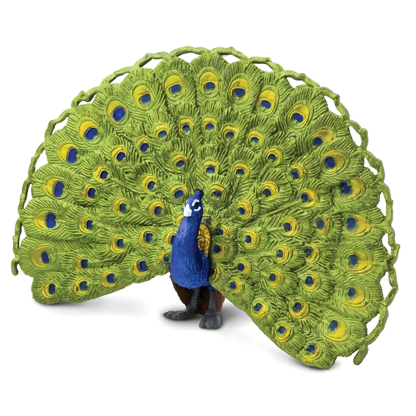 Figura de borracha Pavão em vista lateral