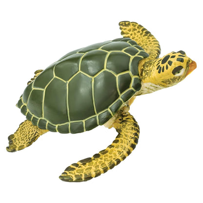 Figura de goma Tortuga Verde en vista lateral