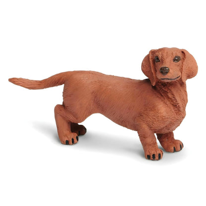 Figura de goma Teckel en primer plano