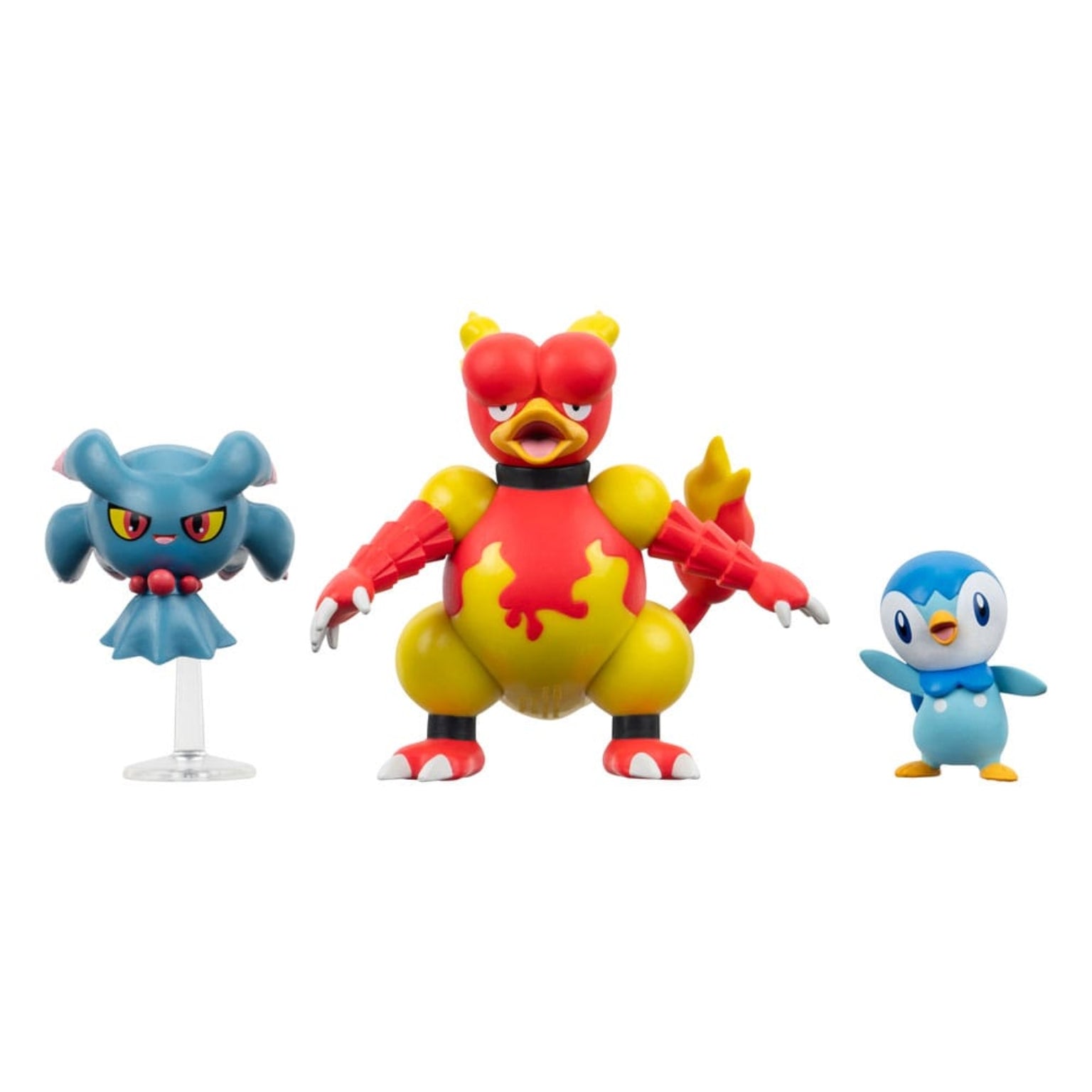 Figuras Pokémon - Piplup, Misdreavus, Magmar