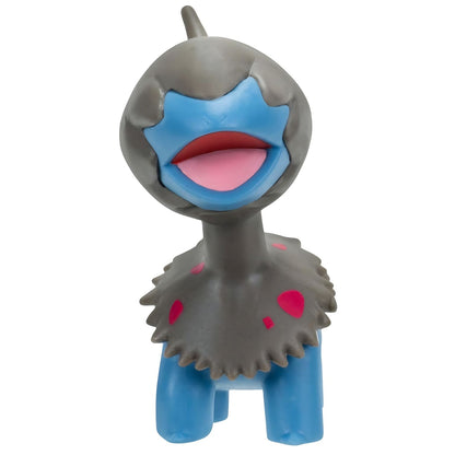 Figura Pokémon Deino azul oscura presentada por separado