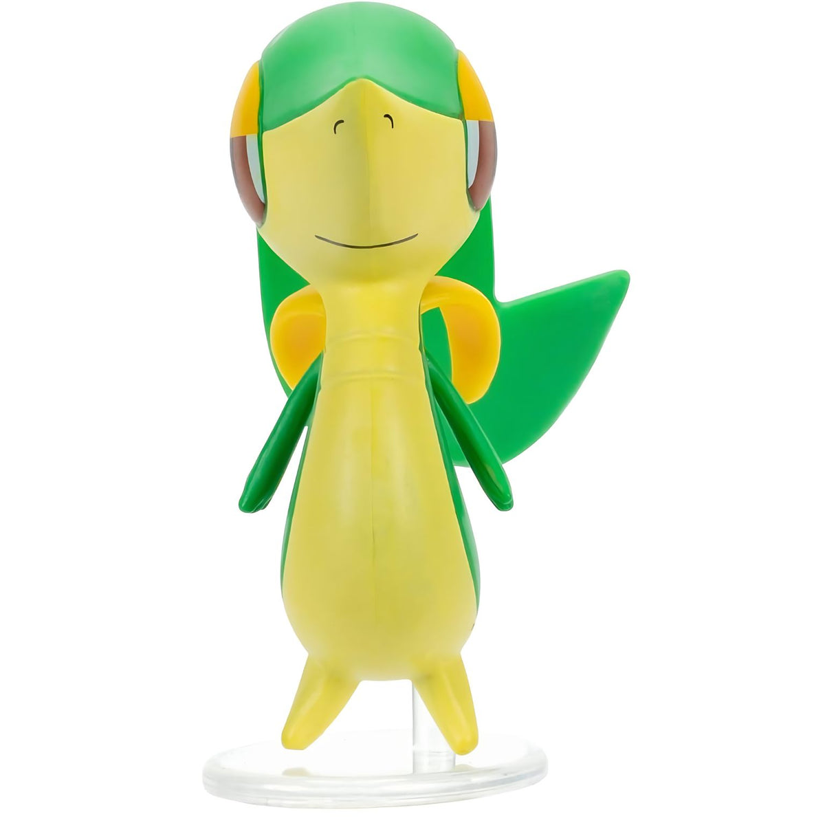 Figura Pokémon Snivy verde presentada por separado sobre fondo claro