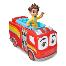 Veículo de bombeiros Flash e figura Bo Disney Junior Firebuds