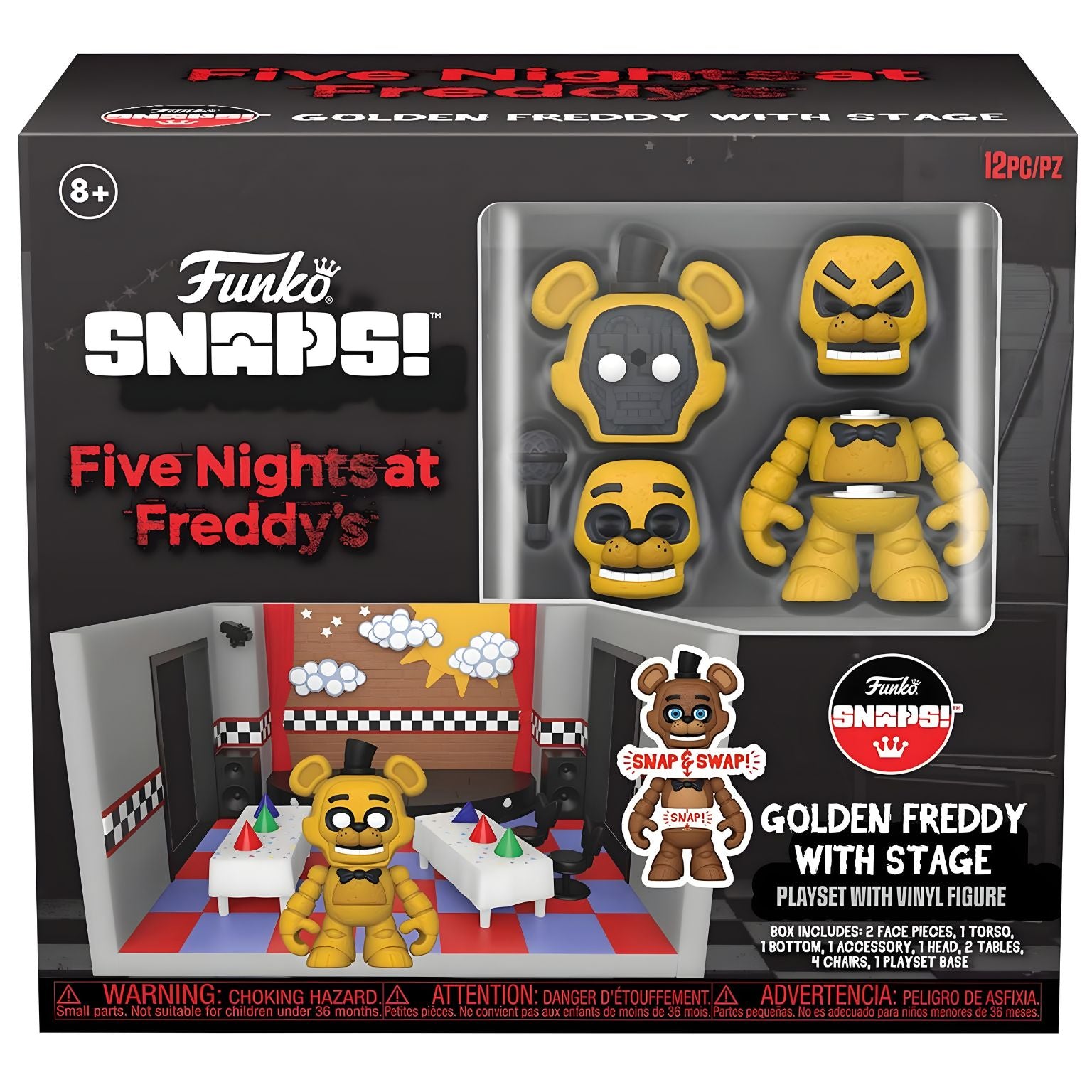 Five Nights at Freddy's - Freddy Dourado com Sala de Armazenamento