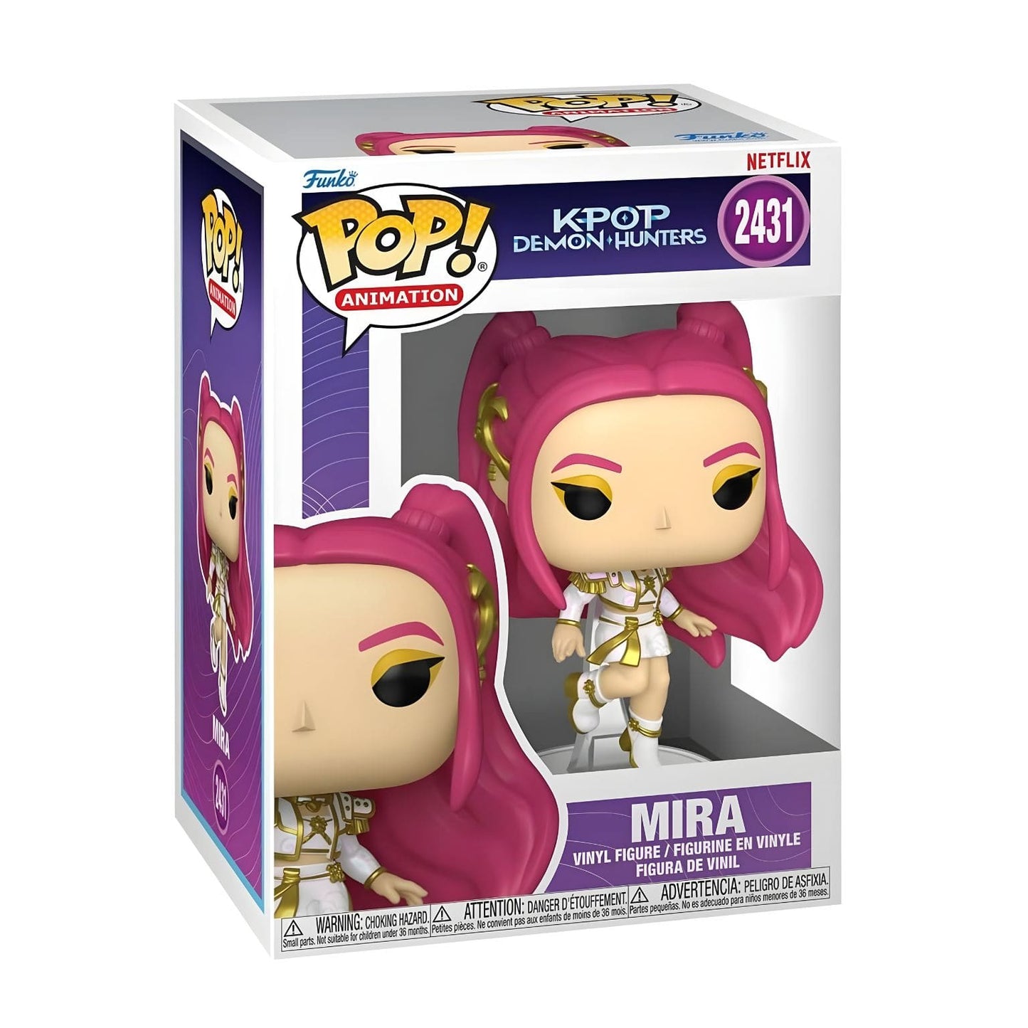 Funko POP K-Pop Demon Hunters Mira 2431 em caixa de coleção