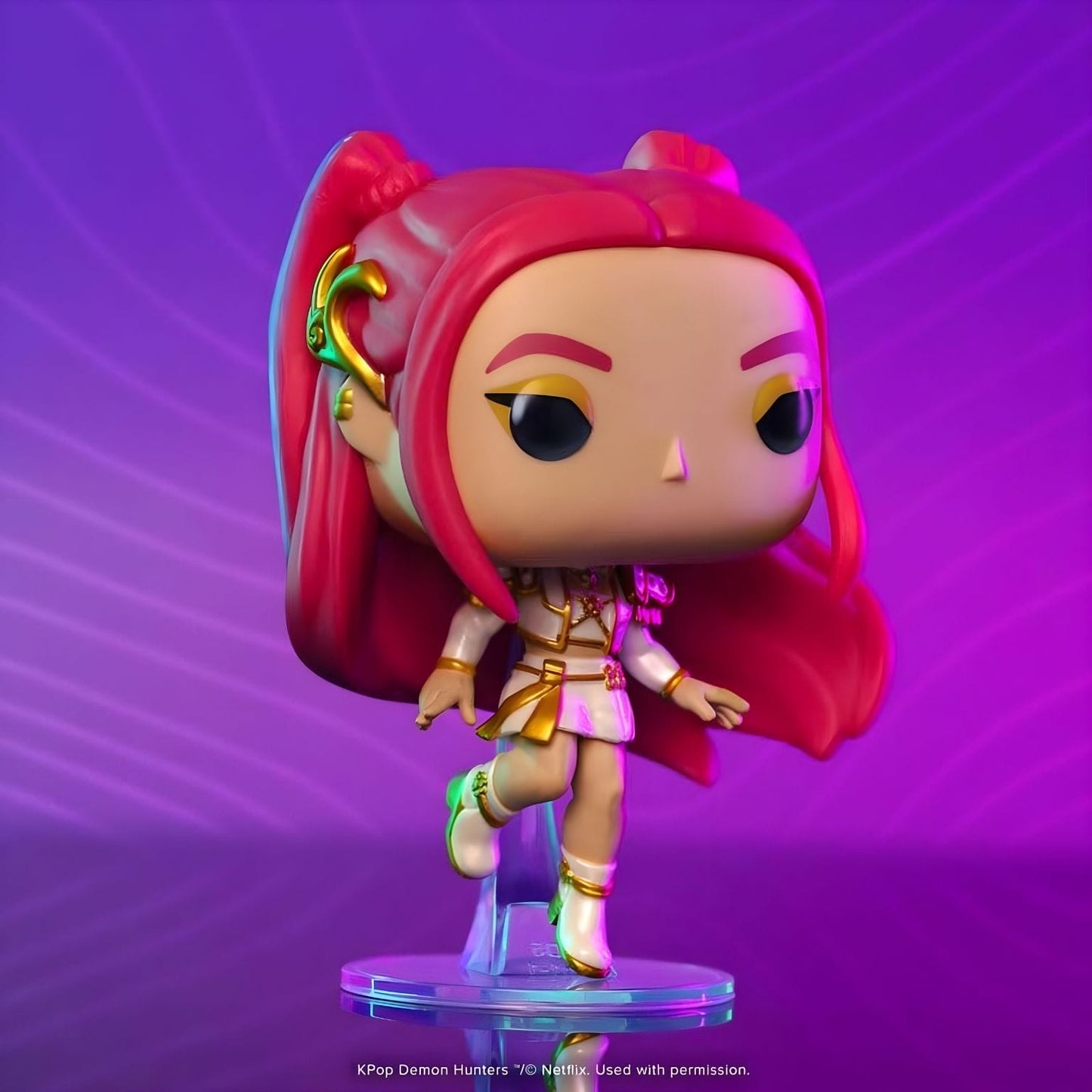 Funko POP K-Pop Demon Hunters Mira com presença de palco