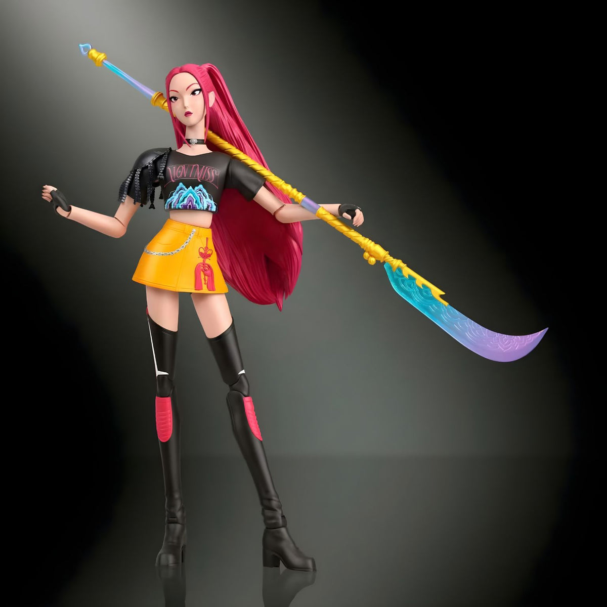 Figura de ação Mira K-Pop Demon Hunters com acessórios de aventura