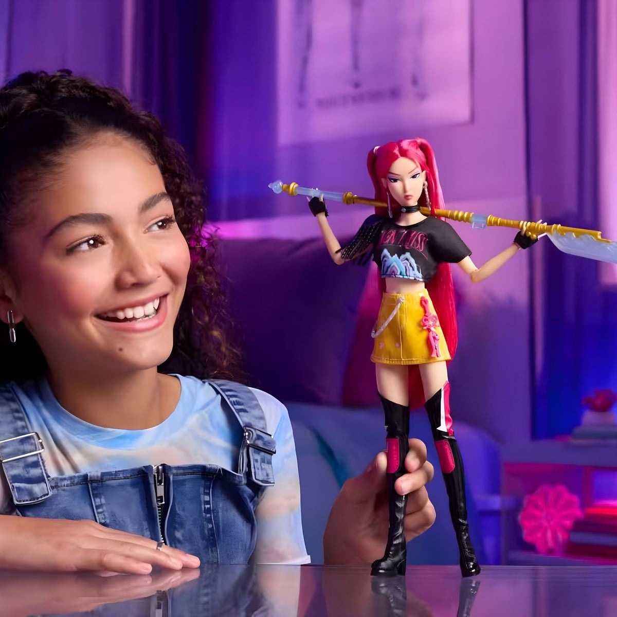 Boneca Mattel Mira HUNTR/X do universo K-Pop Demon Hunters