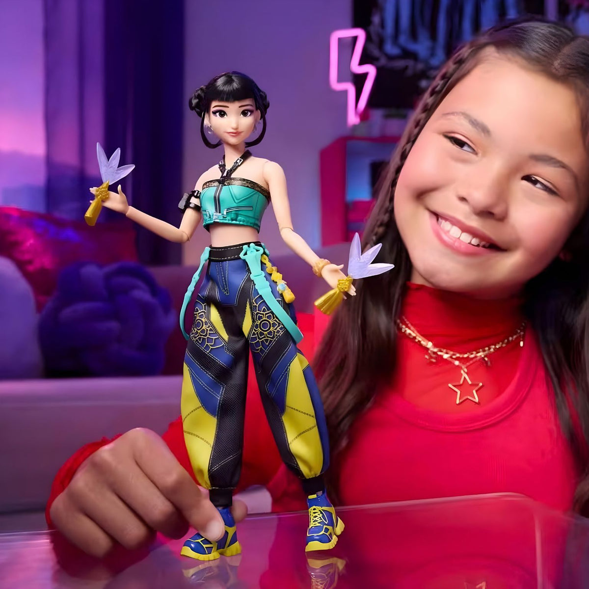 Boneca Mattel Zoey HUNTR/X inspirada em K-Pop Demon Hunters