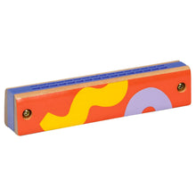 Harmónica infantil colorida Spiegelburg em laranja, amarelo, lilás e azul