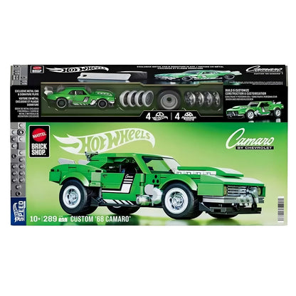 Hot Wheels Speed Series Custom 68 Camaro verde para construir con estilo de carreras