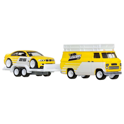 Hot Wheels BMW M3 y HW Rally Hauler - detalle del embalaje