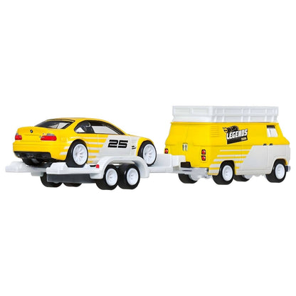 Hot Wheels BMW M3 y HW Rally Hauler - vista del conjunto