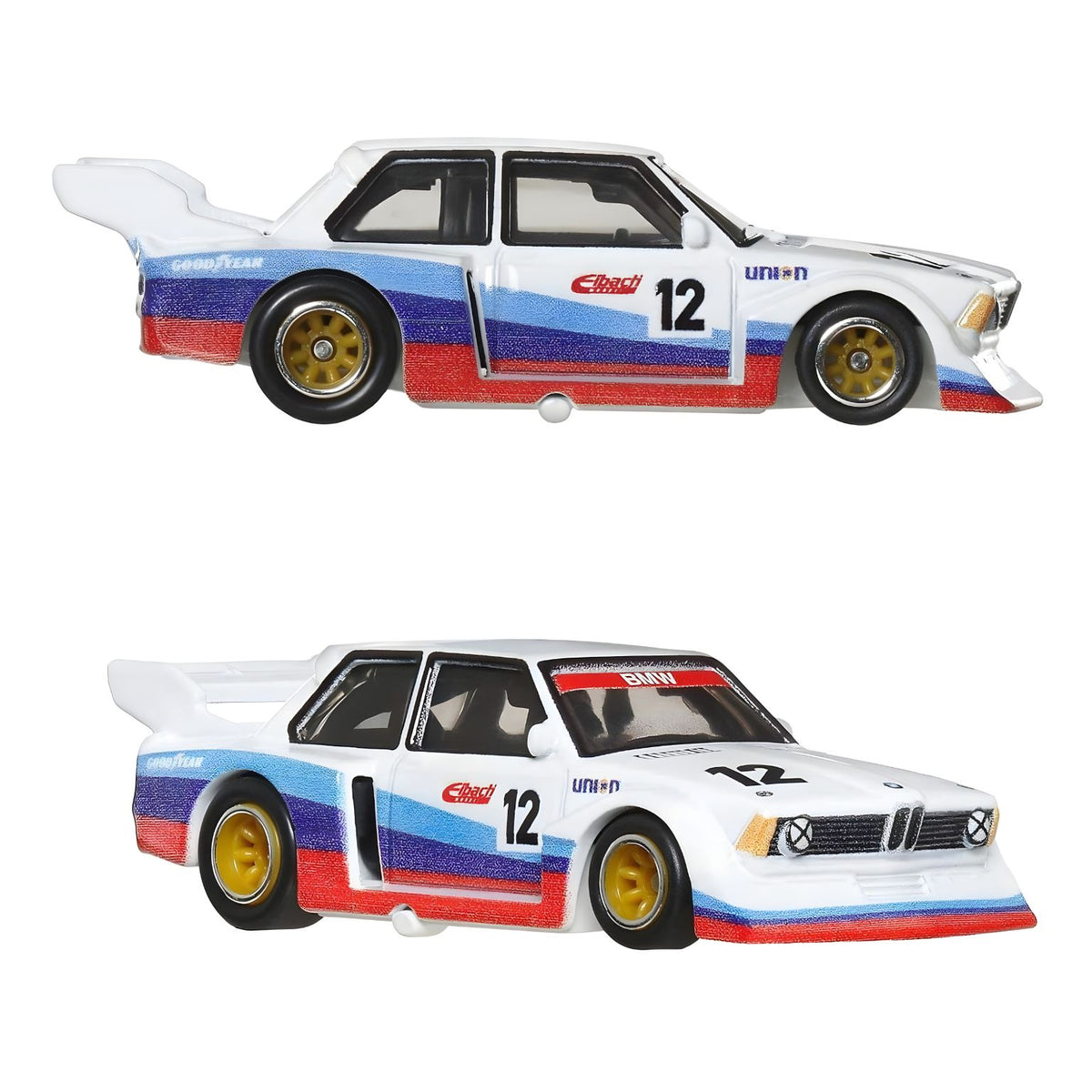 BMW 320 Group 5 y 2001 BMW M3 GTR Hot Wheels, dos coches de competición a escala 1:64