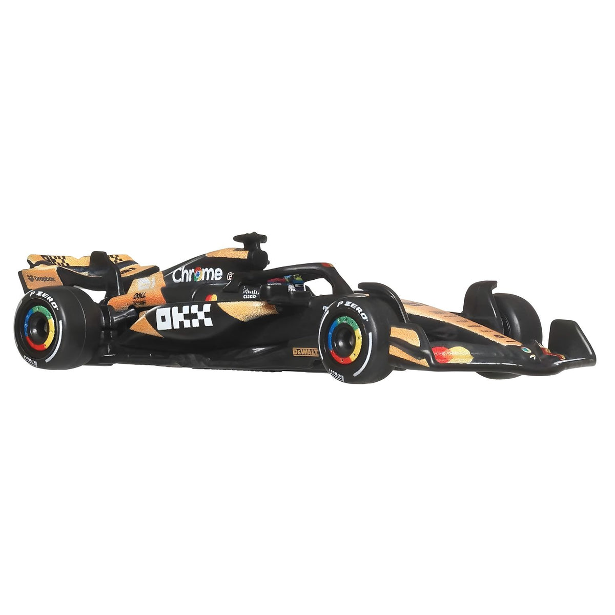 Hot Wheels McLaren MCL38 de Oscar Piastri, miniatura de monoplaza de Fórmula 1 a escala 1:64.