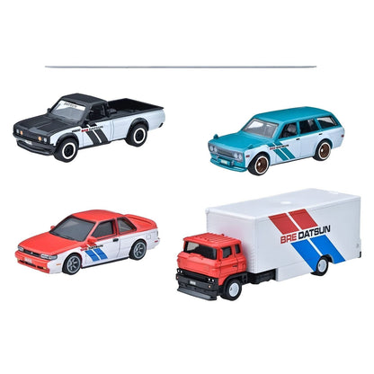 Hot Wheels Premium Car Culture Team Transport set Team Transport con camión y coches de carreras BRE Datsun