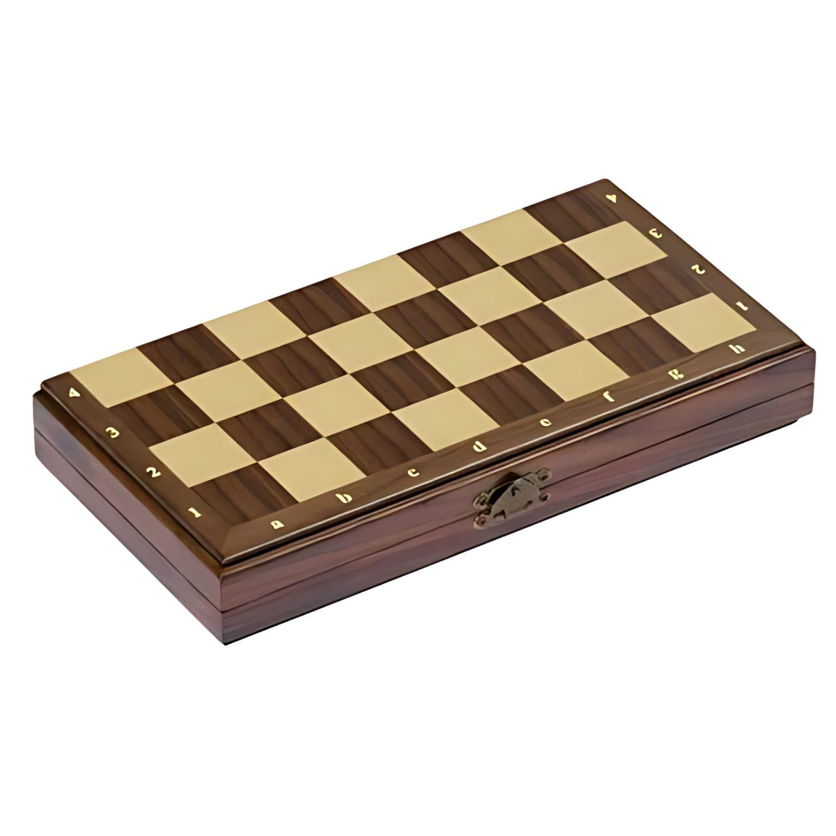 Caja de madera para guardar el conjunto de ajedrez magnético
