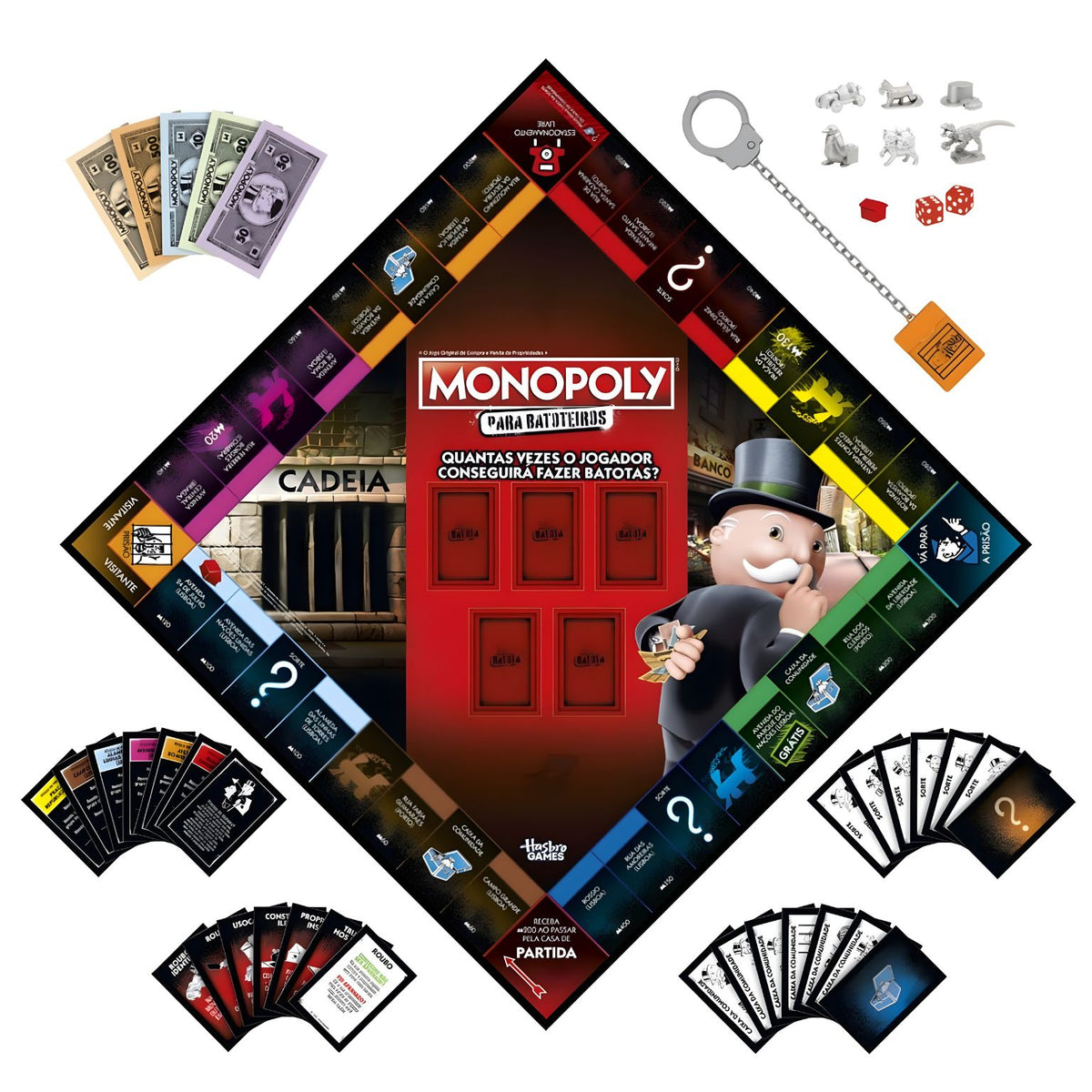 Monopoly Edición Tramposos, vista adicional de la caja ilustrada del juego